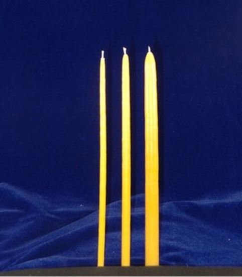 10 Inch Yellow Hand Dipped Candle