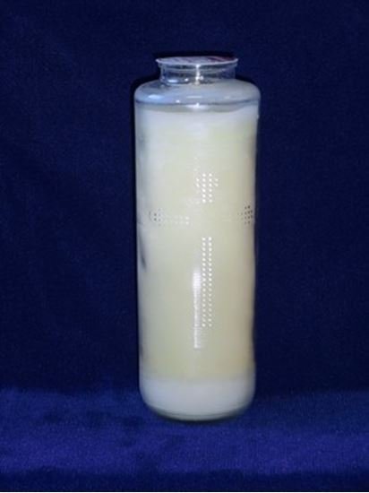 8 Day Beeswax Candle - Glass Container