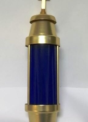 Three Bar Outdoor Blue Memorial Light