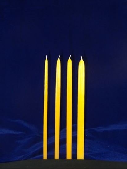 12 Inch Yellow Hand Dipped Candle